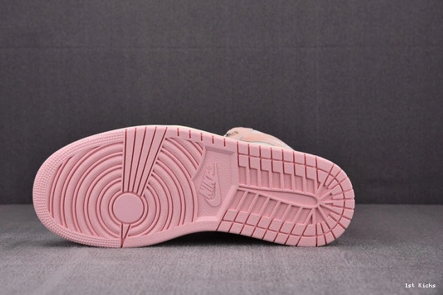 1st Kicks Shoes 1619 jordan pink” retro air high GoodFit fd2596- 1 og “washed 1109